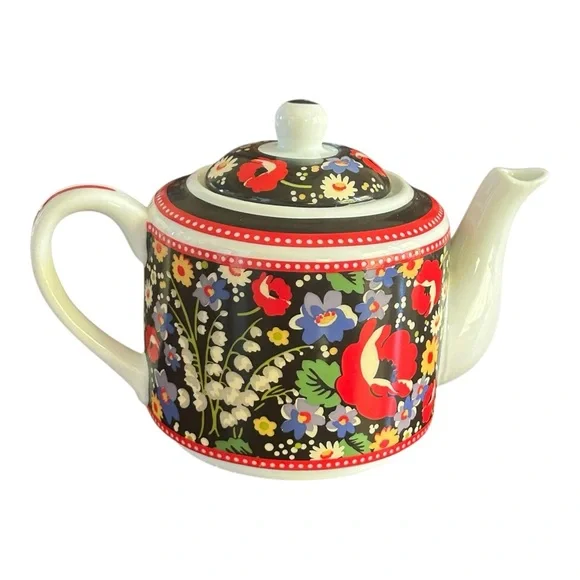 Vera Bradley Poppy Fields Tea for One TEAPOT & SAUCER ONLY Barnes & Noble Steep - Picture 4 of 12